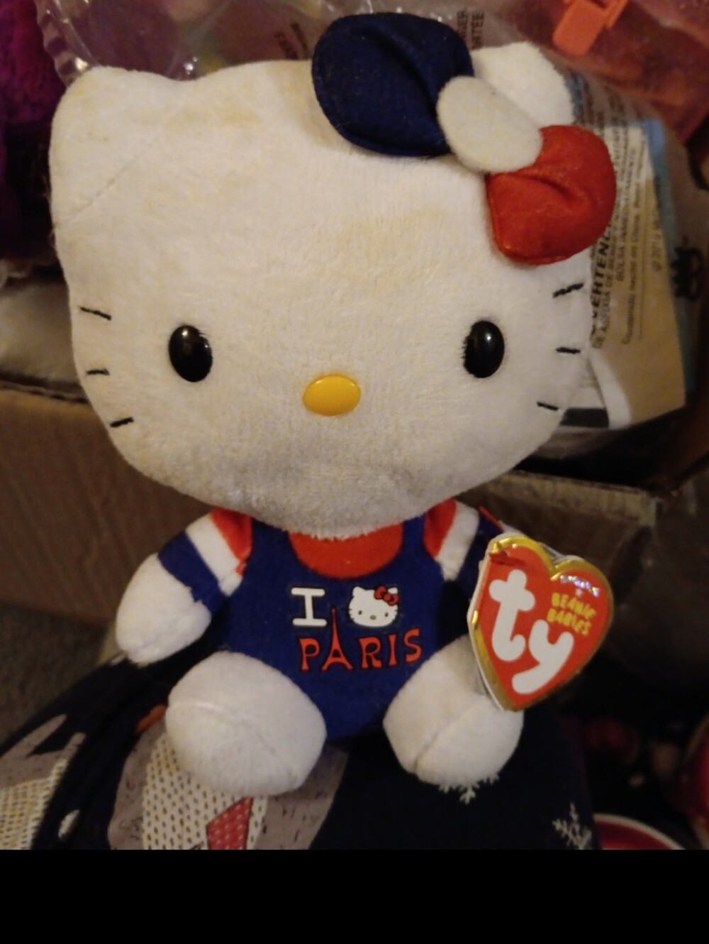 Hello Kitty I Love Paris beanie baby